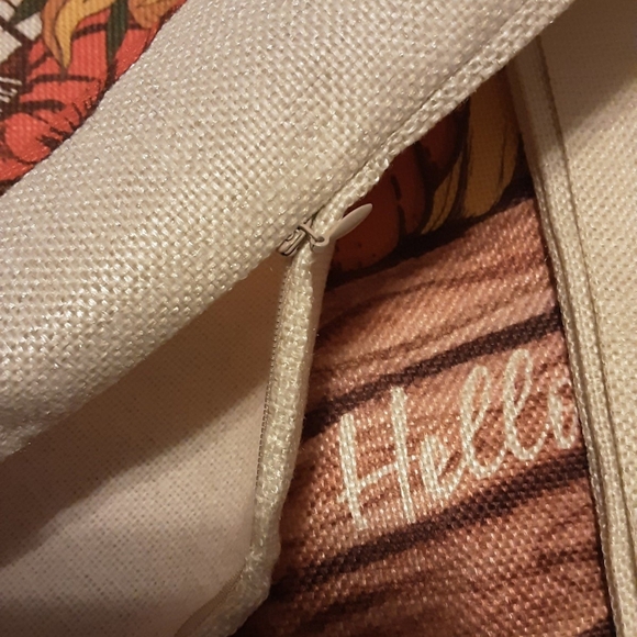 NEW Set of 4 Fall/Thanksgiving Pillowcovers - gnomes, Fall colors - Picture 10 of 11